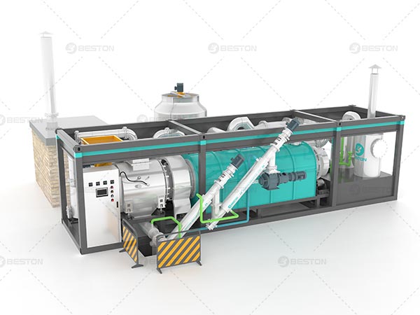 Skid-mounted Mobile Biochar Equipment